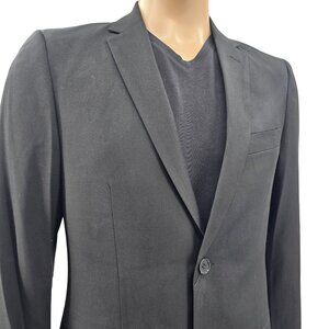 DC Batman Mens Black Suit Jacket With Comic Print Lining 40R